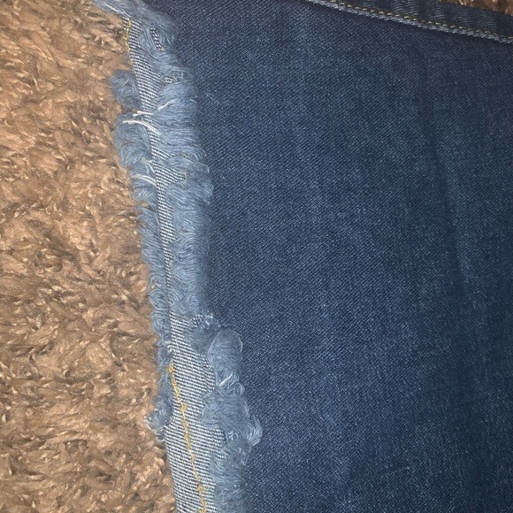 New Denim Button up Jeans Mini Skirt - Picture 2 of 8